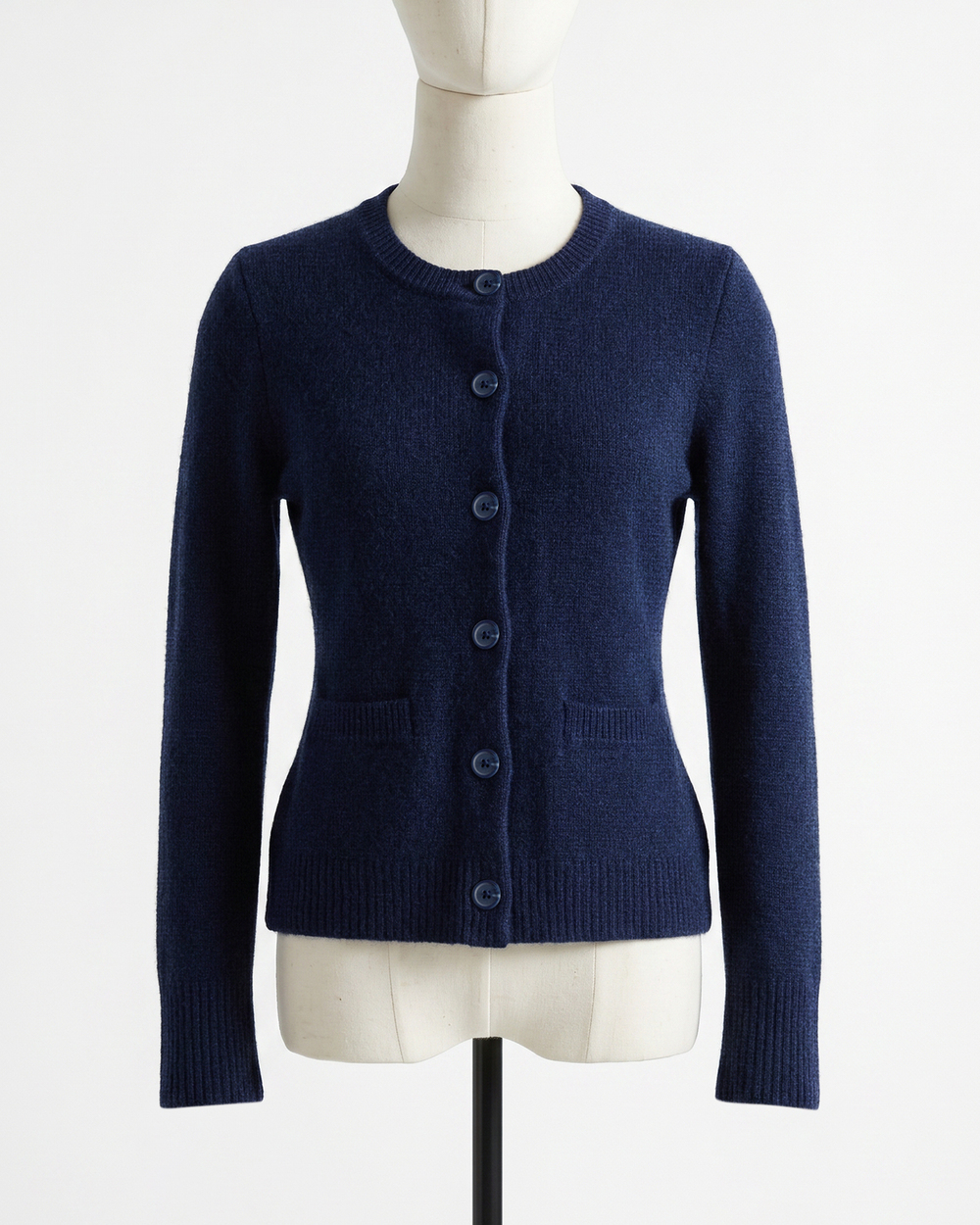 Mongolian Cashmere Structured Cardigan